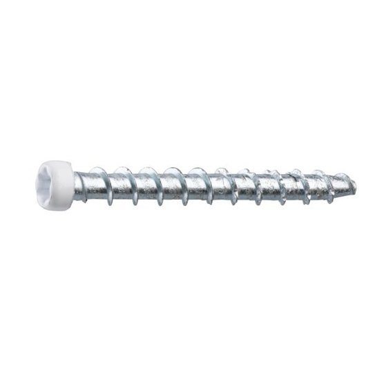 Grabber CTX40VITC Betongskruv för lister & socklar 4,5 x 40 mm, Vit 100-pack
