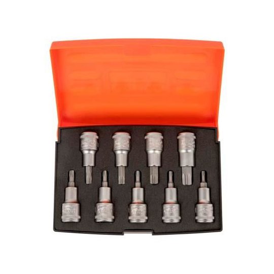 Bahco S9TORX Bitshylssats 9 delar, 1/2"