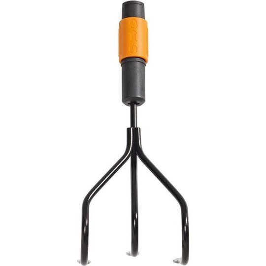 Fiskars QuikFit 1000680 Kultivator med tre klor, 305 mm