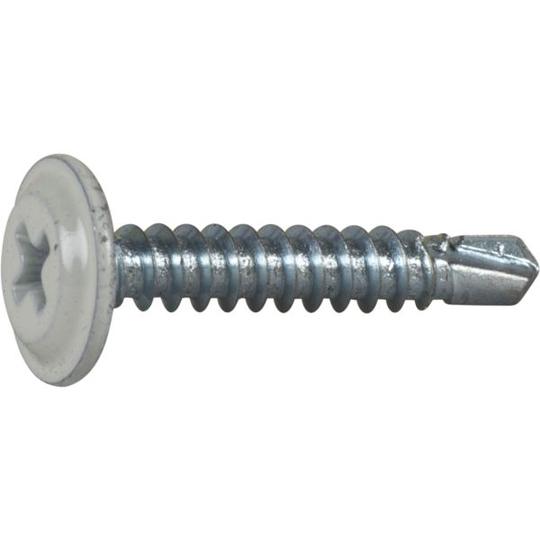 ESSVE 565625 Montageskruv 4,2 mm Ø, vit, FZB, PH2, 250-pack 25 mm