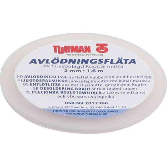 Tubman 907101 Avlödningsfläta