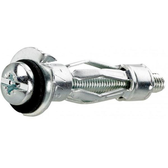 FIXX 1507648 Metallexpander M4, enkel, med skruv Greppområde 9-16 mm, 20-pack