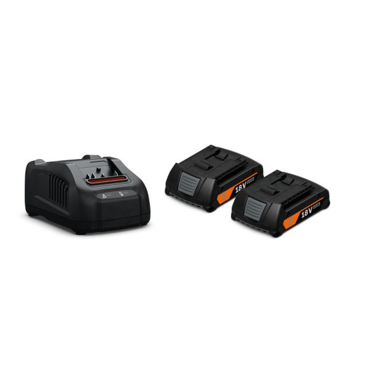 Fein 92604244010 Laddpaket 2 st 2,0 Ah och laddare