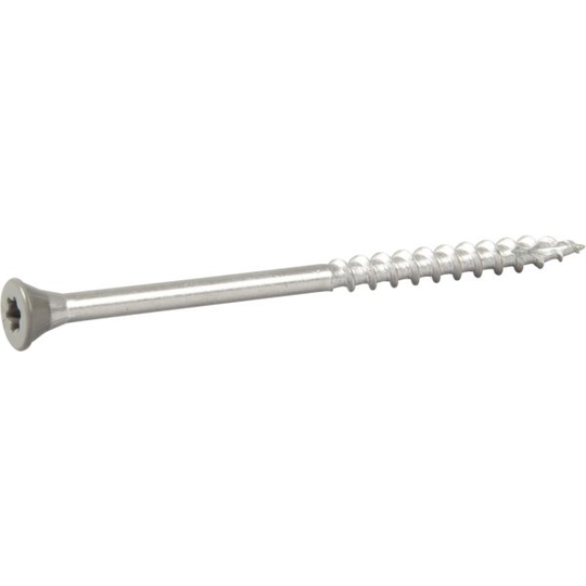 ESSVE 537272 Fasadskruv 4,4x72 mm, rostfri/syrafast A4, band. Ljusgrå, 250-pack