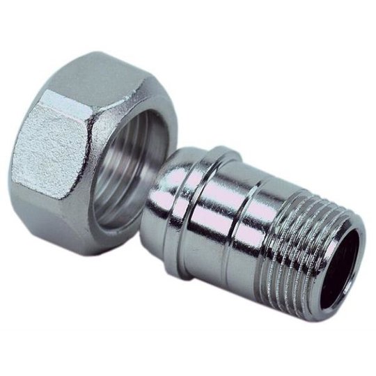 TA 50701510 Nippel rak, med mutter G10 (3/8")