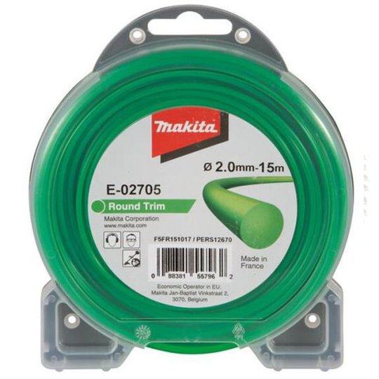 Makita E-02705 Trimmertråd 2 mm x 15 m