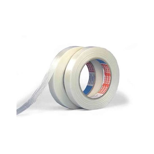 Tesa 4574 Bandningstejp transparent, längsarmerad transparent, 50 m x 25 mm