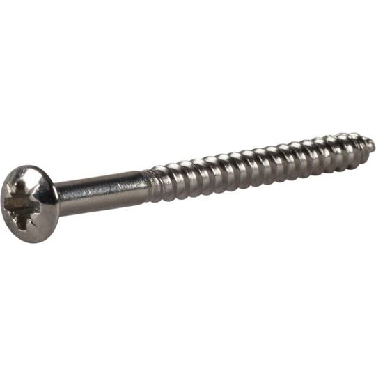 ESSVE 525236 Träskruv TKFX, mässing, förnicklad 4 x 50 mm, 6-pack