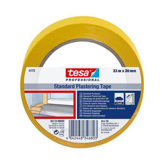 Tesa 4172 Bygg och skyddstejp PVC, 33 m x 50 mm