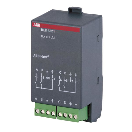 ABB 2CDG110007R0011 Binäringångsmodul 4-kanaler KNX 12 V, pulserande, potentialfri