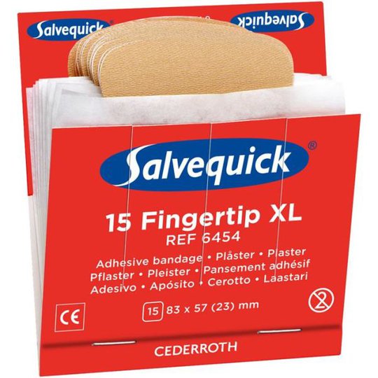 Salvequick 6454 Fingertoppsplåster XL 6x15st