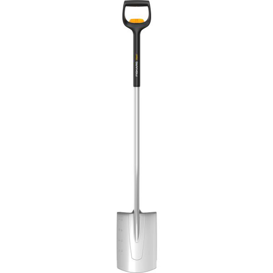 Fiskars Xact 1066733 Spade halvrund, teleskopisk