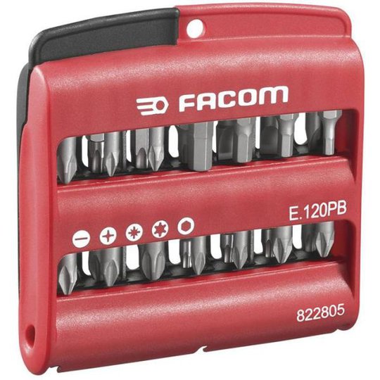 Facom E.120PB Bitssats i etui 28 st, High Performence
