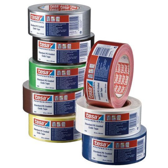 Tesa 4688 Vävtejp 25 m x 50 mm svart