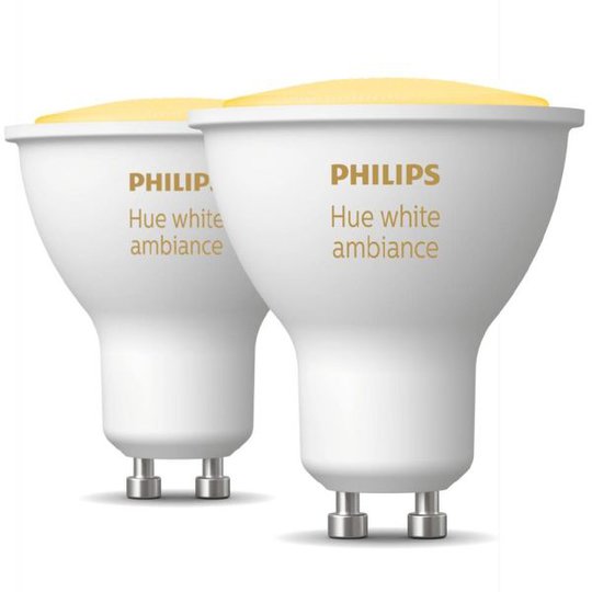 Philips Hue White Ambiance LED-lampa 5W, GU10, 2-pack