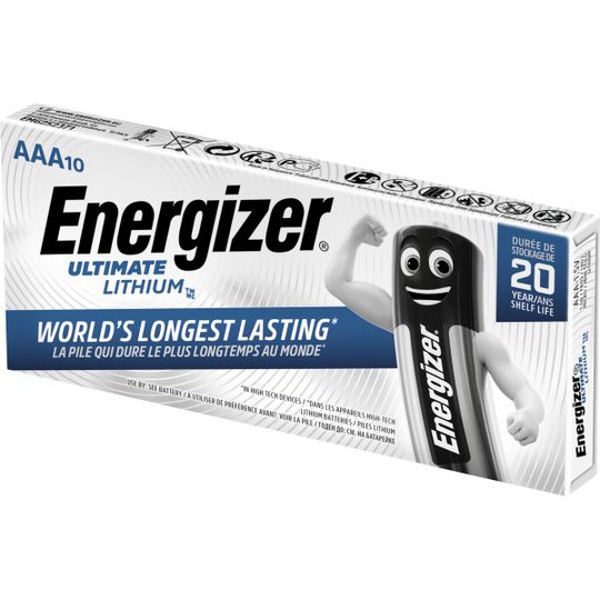 Energizer Ultimate Lithium Litiumbatteri 1,5 V, 10-pack AAA