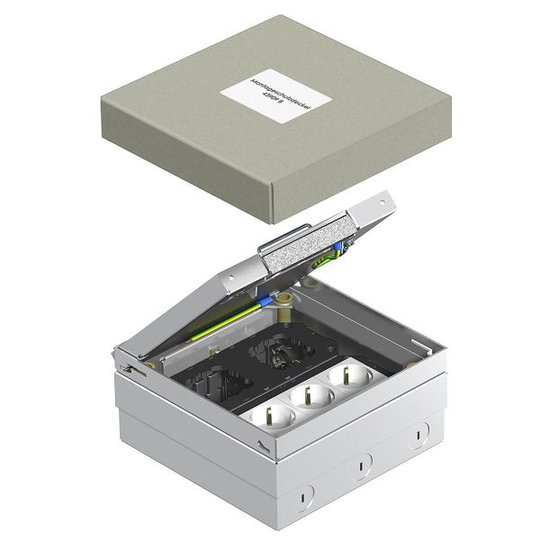 Obo Bettermann 7427000 Golvbox 4 V, kvadratisk