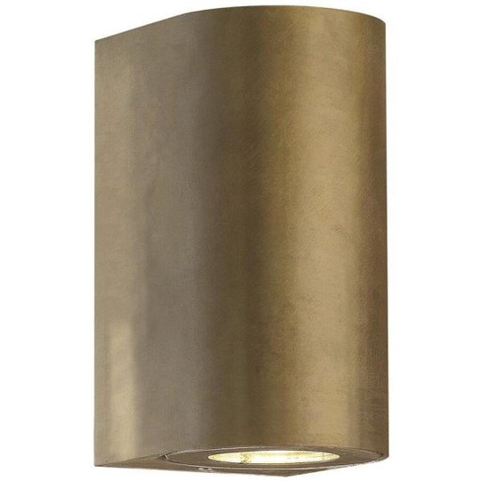 Nordlux CANTO 49721035 Väggarmatur med 2x6W LED, IP44, 2700K Mässing