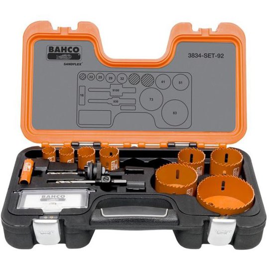 Bahco 3834-SET-92 Hålsågsats