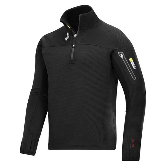 Snickers 9435 Tröja svart, microfleece XS