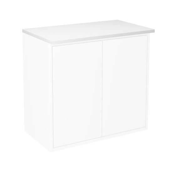 Gustavsberg Graphic Toppskiva för skåp 60 x 32 cm, med belysning Vit