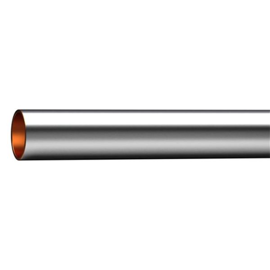 Cupori 120 Kopparrör förkromade, halvhårda, 10 x 0,8 mm, 2,75