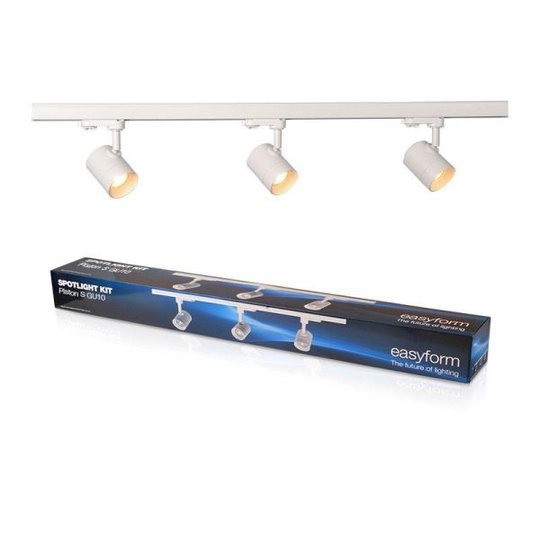 Easyform Piston S Spotlightkit vit, 3 spots