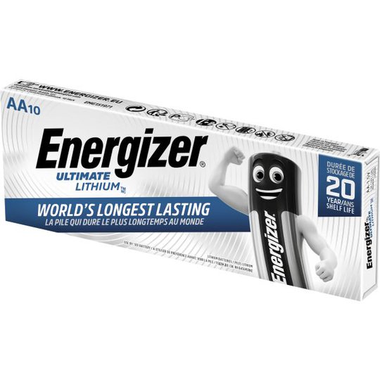 Energizer Ultimate Lithium Litiumbatteri 1,5 V, 10-pack AA