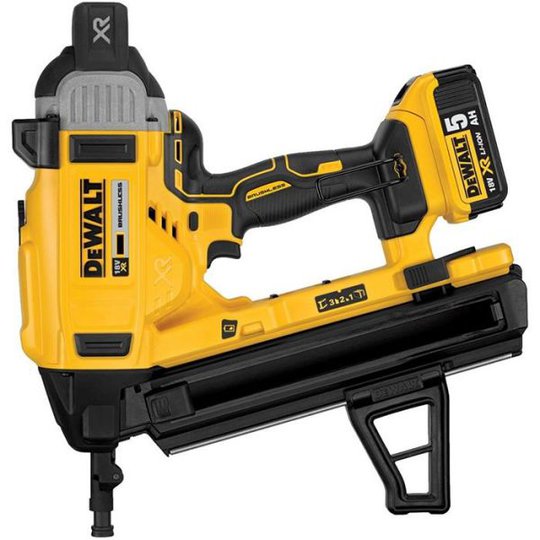 Dewalt DCN890P2 Spikpistol med 5,0Ah batterier och laddare