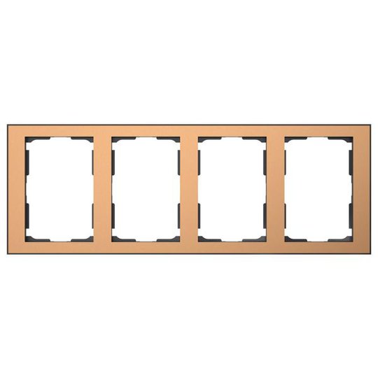 Elko EKO06460 Kombinationsram koppar/svart 4 x 1½-fack