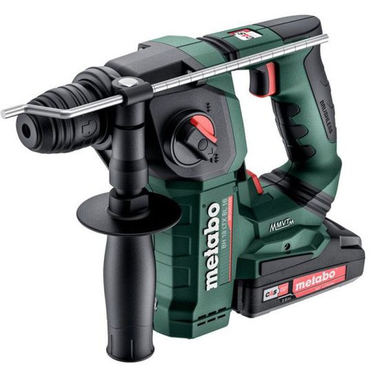 Metabo BH 18 LTX BL Borrhammare med batterier, laddare och box