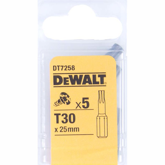 BITS TORX TX T30 25MM 5-PACK | Beijerbygg Byggmaterial