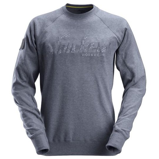 Snickers 2882 Sweatshirt grå-/blåmelerad XS