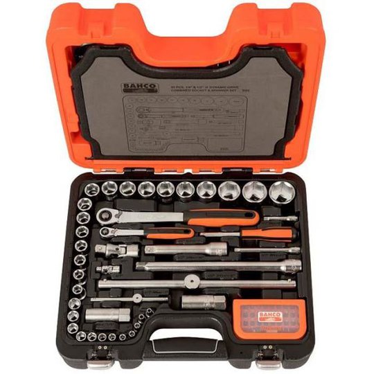 Bahco S95 Hylsnyckelsats 95 delar, 1/4", 1/2"