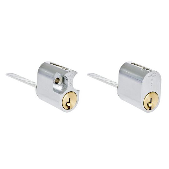 ASSA 1208 Låscylinder oval, stift, GDS/SB