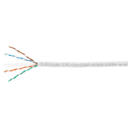 Eurolan 19D-U6-23WT-B305 Datakabel C6, UTP, LSZH, Dca Box