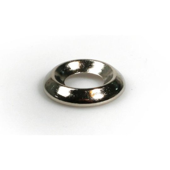 Arvid Nilsson 93306900 Bricka förnicklad mässing, 100-pack 4,2 x 11 x 1,8 mm