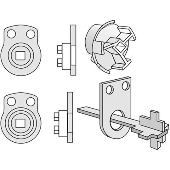 ASSA 427567-57 Bricka förzinkad