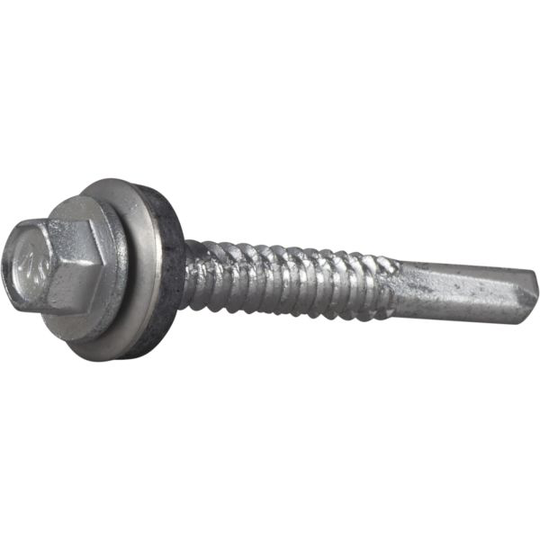ESSVE 63833 Plåtskruv sexkantshuvud, CorrSeal, med bricka 5,5 x 25 mm, 200-pack
