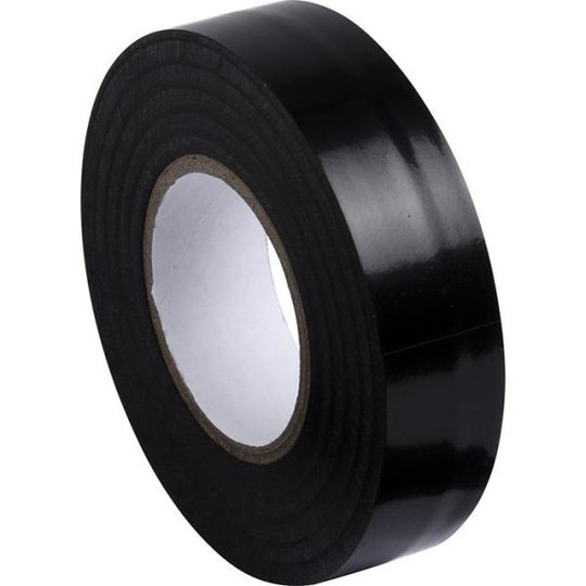 Gelia 050000611 Eltejp 20 m x 19 mm, svart