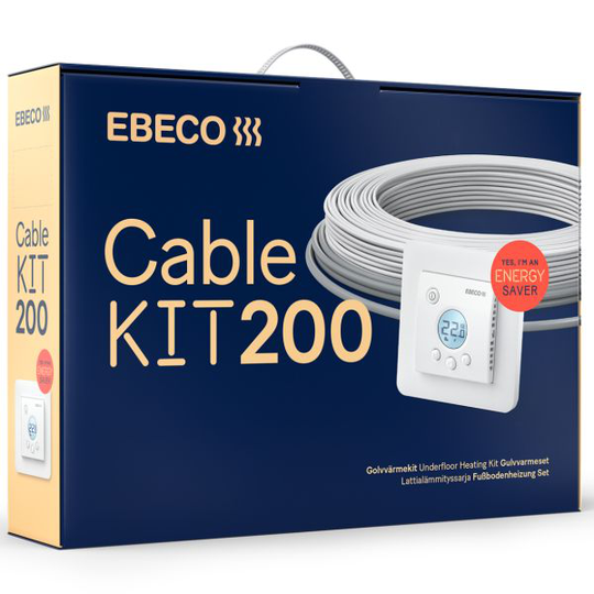 Ebeco Cable Kit 200 Golvvärmekit 8,9 m, 100W