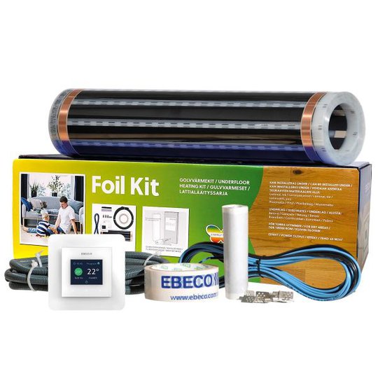 Ebeco Foil Kit 500 Golvvärmeset för trä & laminat 10 m²