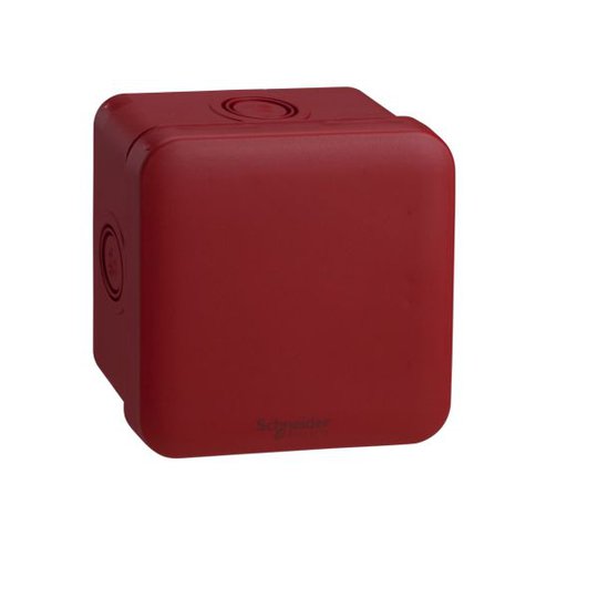 Schneider Electric ENN05174 Branddosa 80x80x45 mm Röd, knock-outs