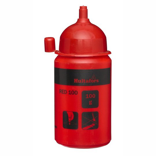 KRITFLASKA/SNÖRSLÅKRITA RÖD 100G