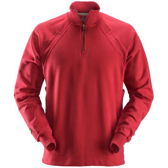 Snickers 2813 Sweatshirt chili, med MultiPockets XS