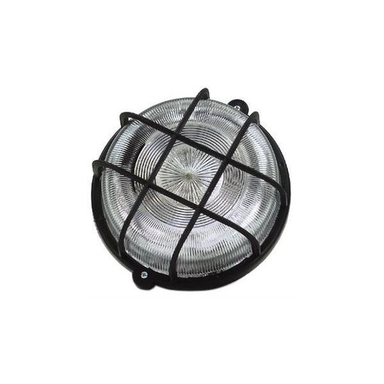 Gelia 110010241 Gallerarmatur rund, 100W, IP44 Svart