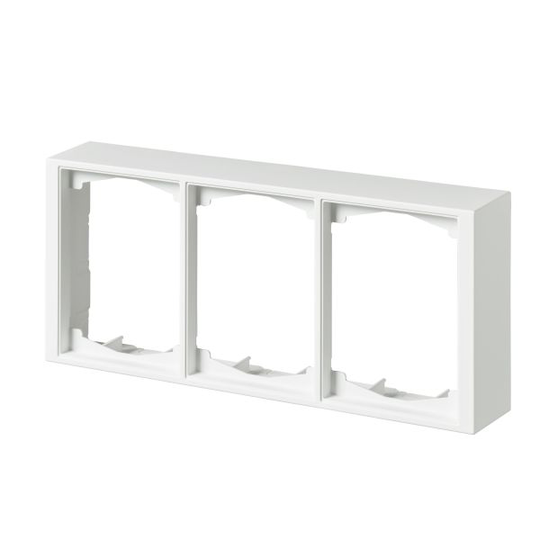 ABB 1723S100-884 Förhöjningsram 100 x 40 mm, vit 3-fack