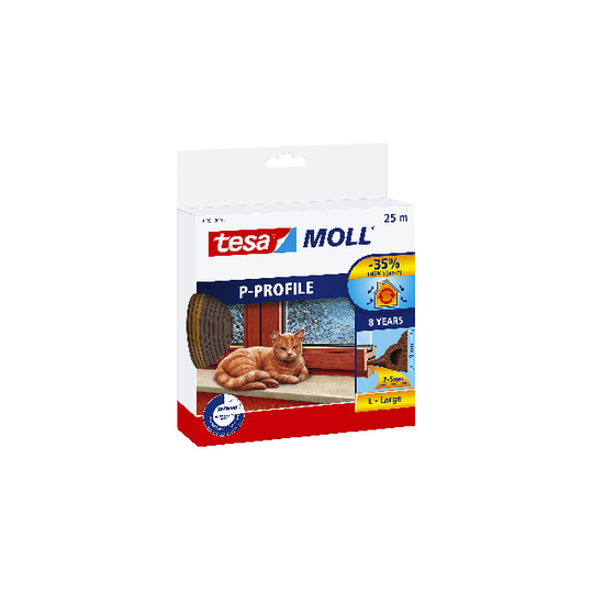 TÄTNINGSLIST P-EPDM 5391 TESA BRUN 25MX9MX5,5MM | Beijerbygg Byggmaterial
