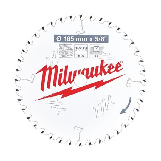 Milwaukee CSB P W Sågklinga 165x1,6x20 mm, 40T
