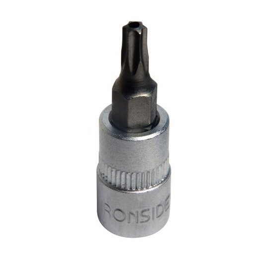 Ironside 116406 Bitshylsa torx, med hål, 1/4" TX10